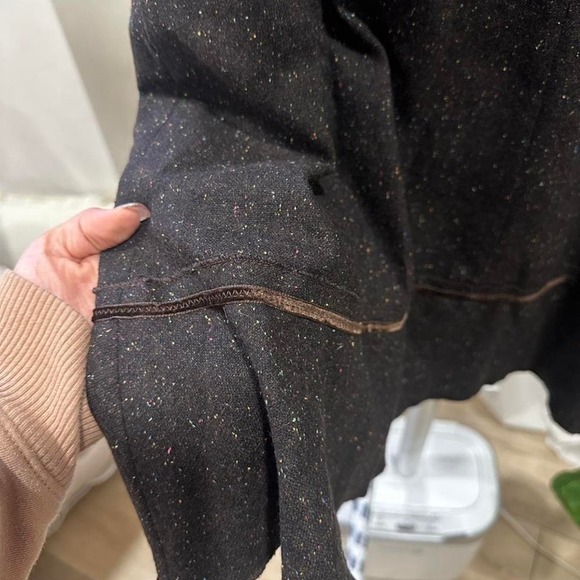 Brown and Black Midi Wool Blend Tweed Skirt Size 6 - Picture 2 of 5